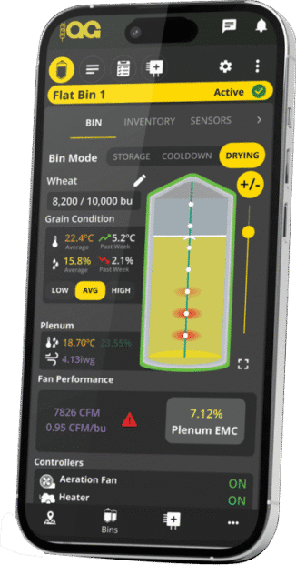 Grain management automation app